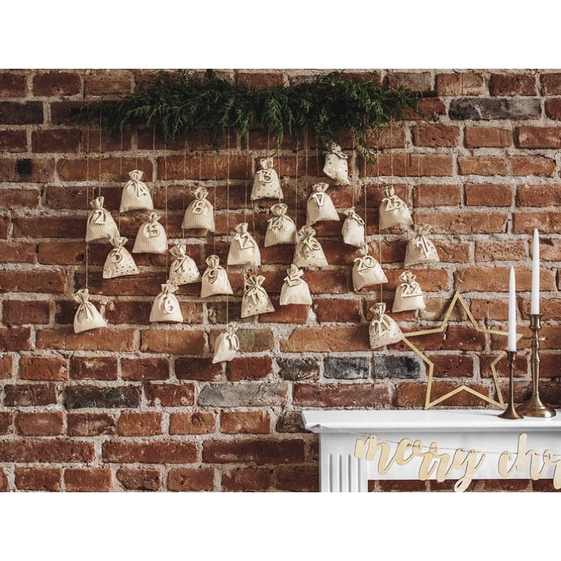 Geschenkbeutel Adventskalender (72 Stk.)