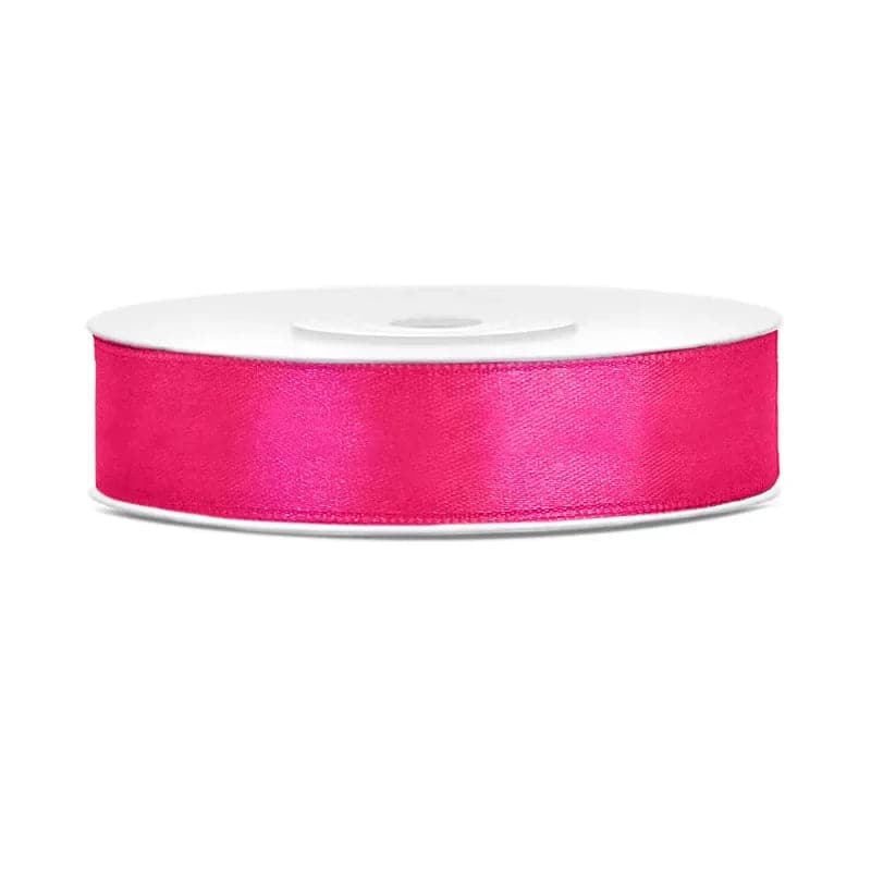 Satinband dunkelrosa 12mm/25m