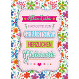 Maxikarte A4 Format - Alles liebe und gute....