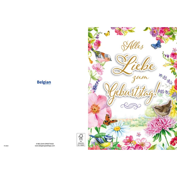 Maxikarte A4 Format - Alles liebe zum Geburtstag