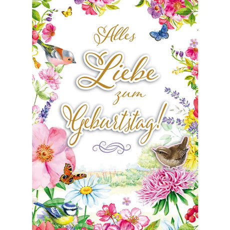 Maxikarte A4 Format - Alles liebe zum Geburtstag