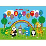 Maxikarte A4 Format - Du hast Geburtstag (Tiere)