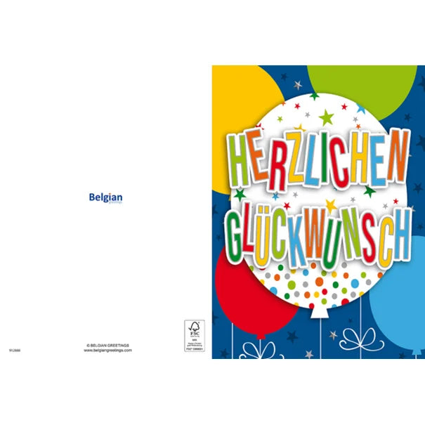 Maxikarte A4 Format - Herzlichen Glückwunsch