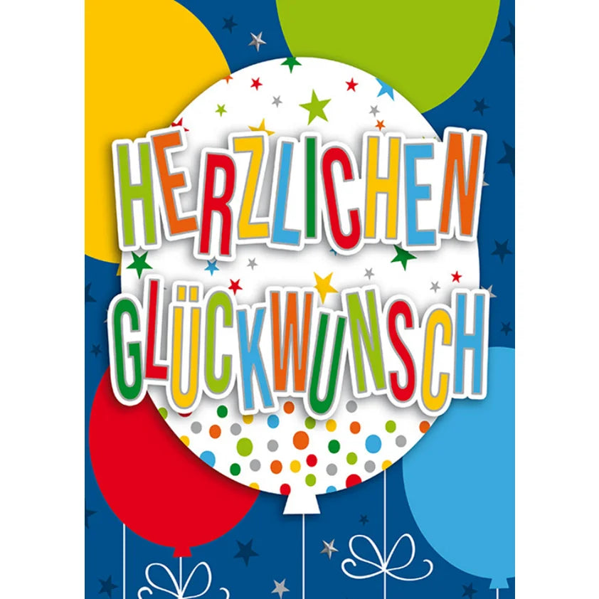 Maxikarte A4 Format - Herzlichen Glückwunsch