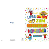 Maxikarte A4 Format - Herzlichen Glückwunsch