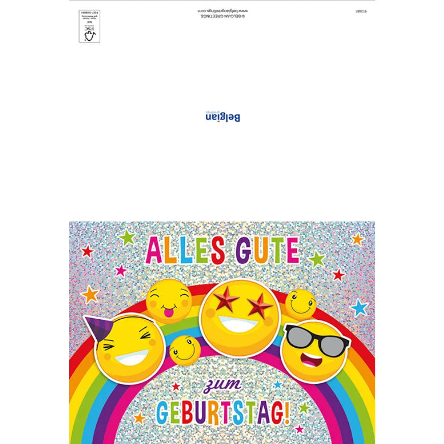 Maxikarte A4 Format - Smiley