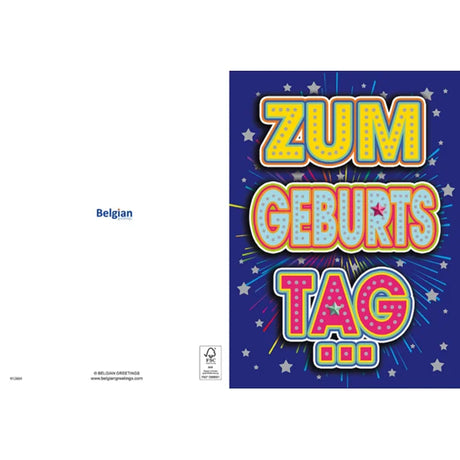 Maxikarte A4 Format - Zum Geburts Tag