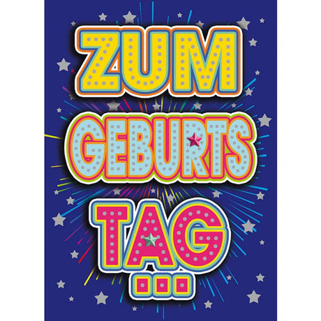 Maxikarte A4 Format - Zum Geburts Tag