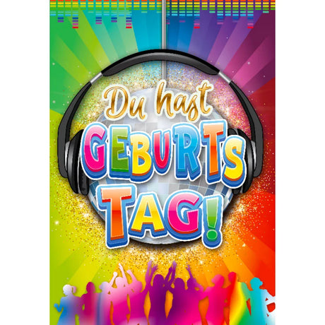 Musikkarte ’’Du hast Geburtstag’’ - A4 Format mit Couvert