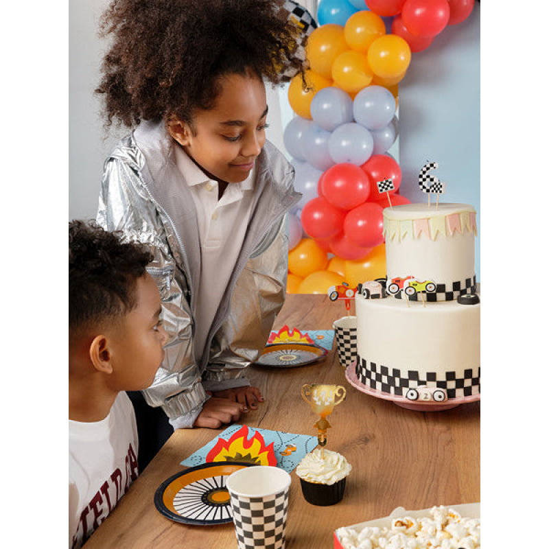 Cake Topper Auto 12cm Pastell Mix (4 Stk.)