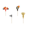 Cake Topper Auto 12cm Pastell Mix (4 Stk.)