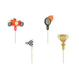 Cake Topper Auto 12cm Pastell Mix (4 Stk.)