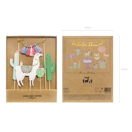 Caketopper Lama 20cm Pastell Mix (5 Stk.)