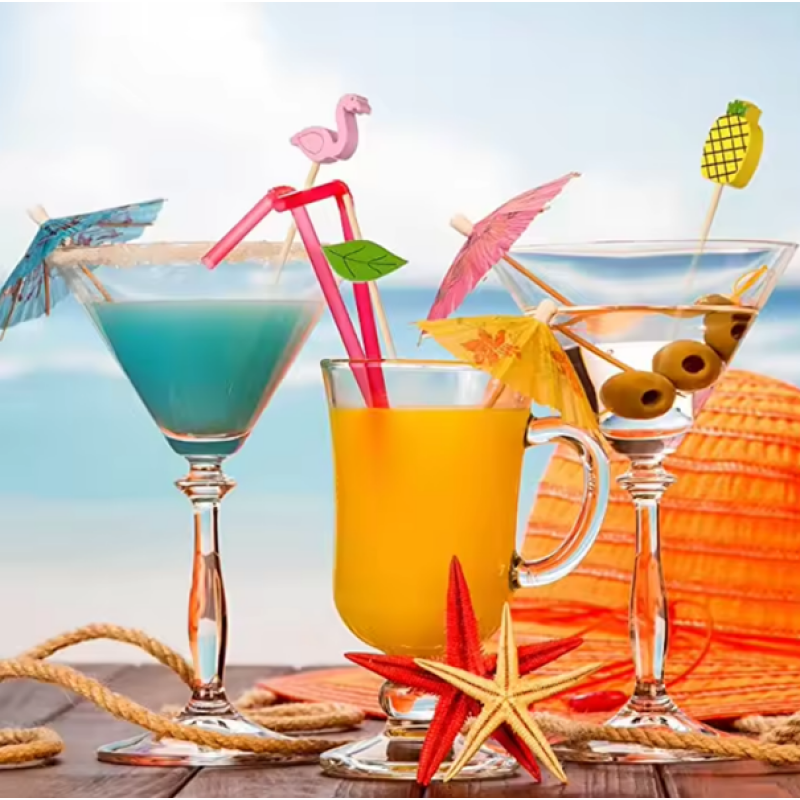 Cocktail Schirm 10cm div. Farben (20 Stk.)