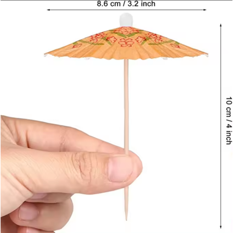 Cocktail Schirm 10cm div. Farben (20 Stk.)