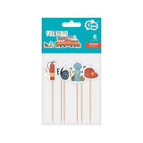 Cake Topper Feuerwehr 5cm Pastell Mix (6 Stk.)
