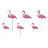 Cake Topper Flamingos 23,5cm Pastell rosa (6 Stk.)