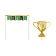 Cake Topper Fussball 20cm Metallic Mix (2 Stk.)
