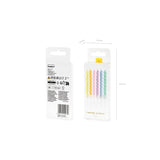 Geburtstagskerzen gedreht 8.5 cm Pastell Mix (6 Stk.)