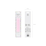 Geburtstagskerzen glatt 14cm Pastell rosa (12Stk.)