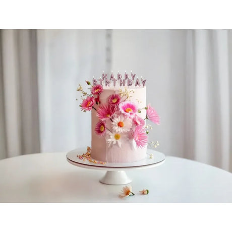 Geburtstagskerzen Happy Birthday 2.5 cm Roségold