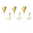 Geburtstagskerzen Lovely Swan 4cm Metallic gold (6 Stk.)