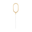 Geburtstagskerzen Sparkler ’’0’’ 7cm gold (1 Stk.)