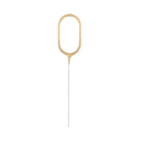 Geburtstagskerzen Sparkler ’’0’’ 7cm gold (1 Stk.)