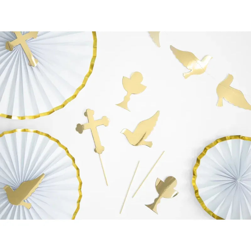 Cake Topper Glaube 31.5cm Metallic gold (1 Stk.)