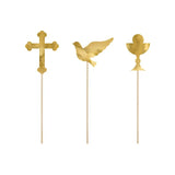 Cake Topper Glaube 31.5cm Metallic gold (1 Stk.)