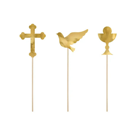 Cake Topper Glaube 31.5cm Metallic gold (1 Stk.)
