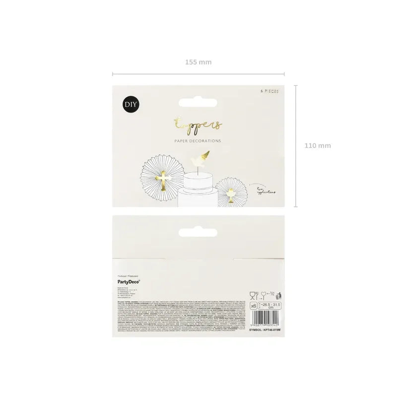 Cake Topper Glaube 31.5cm Metallic gold (1 Stk.)