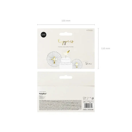 Cake Topper Glaube 31.5cm Metallic gold (1 Stk.)