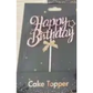 Cake Topper Happy Birthday 13.6cm - roségold