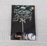 Cake Topper Happy Birthday 13.6cm - Silber