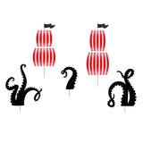 Cake Topper Piraten 21cm Metallic Mix (5 Stk.)