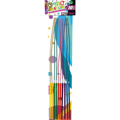 Pyro Peitsche Farbige Leuchtflammen Kat1