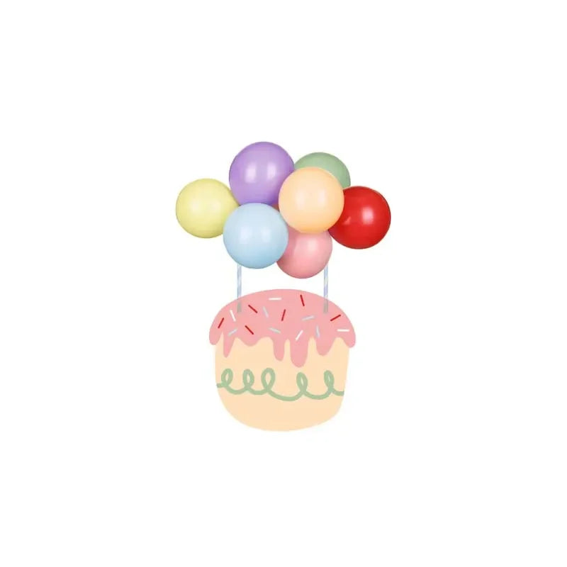 Cake Topper Regenbogen 29cm Pastell