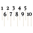 Cake Topper Zahlen ’’0-9’’ 26,5cm Metallic schwarz (11 Stk.)