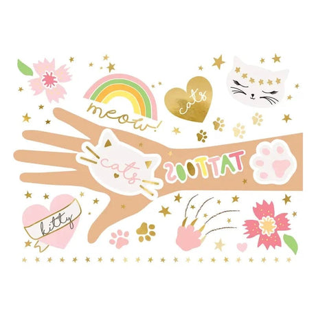 Temporary Tattoos Cats mix Mix (12 Stk.)