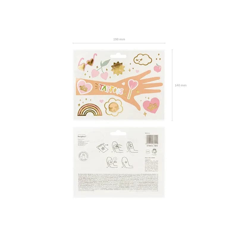 Temporary Tattoos Daisy mix Mix (14 Stk.)