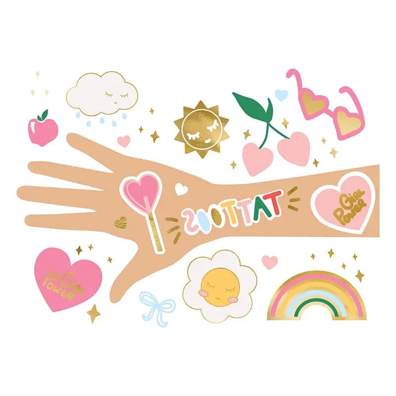 Temporary Tattoos Daisy mix Mix (14 Stk.)