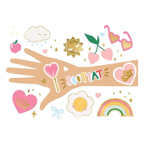Temporary Tattoos Daisy mix Mix (14 Stk.)