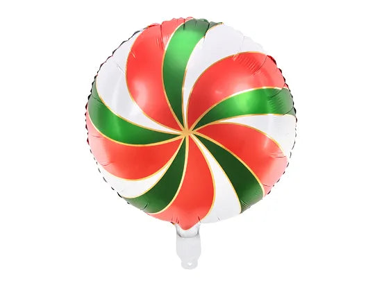 Ballone Candy Christmas 35cm, Metallic mix (1 Stk.)