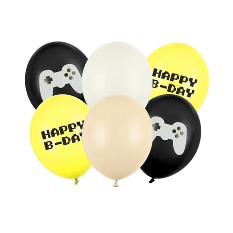 Ballone Game on - 30cm Happy B-Day (6 Stk.)