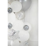 Ballone 12cm Glossy Darksilver (50 Stk.)