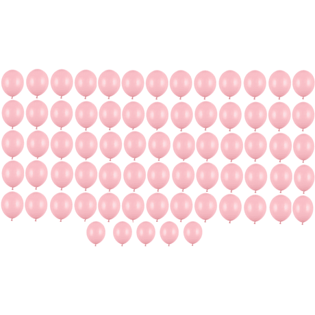 Ballone 12cm, Pastel Baby Pink (100 Stk.)