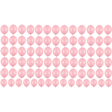 Ballone 12cm, Pastel Baby Pink (100 Stk.)