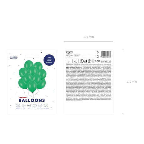 Ballone 27cm Pastel Emerald Green (10 Stk.)