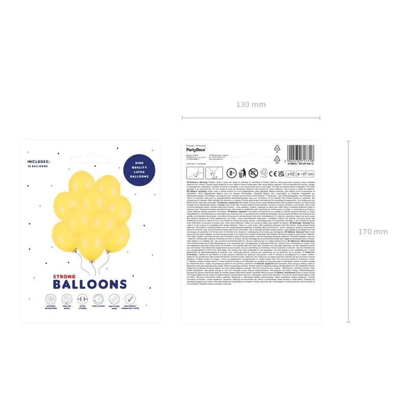 Ballone 27cm Pastel Honiggelb (10 Stk.)